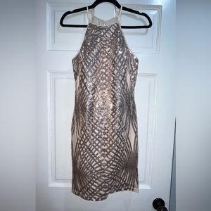 CRYSTAL SKY sequin dress